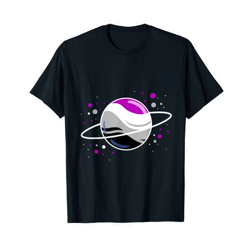 Asexual Outer Space Planet Ace Pride T-Shirt
