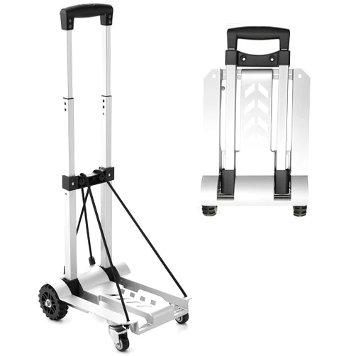 KEDSUM Foldable Aluminum Panel Hand Truck, Portable 270 lbs Lightweight Utility Cart for Travel, Shopping, Office Use