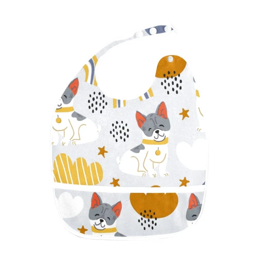 RPLIFE Green Grass Easter Eggs - Soft Cotton Boy Bibs for Eating Newborn Bibs for Boy Baby Boy Bibs