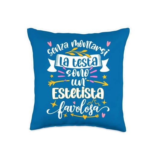 Buoni Originale Regalo Per Estetista Idee Regali Favolosa Divertente Donna Buono Negozio Estetista Throw Pillow, 16x16, Multicolor