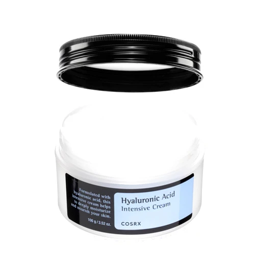 COSRX Hyaluronic Acid Moisturizing Cream, Long-lasting Hydration, Rich Moisturizer for Sensitive Skin 3.52 oz / 100g, Korean Skin Care, Animal Testing Free, Parabens Free