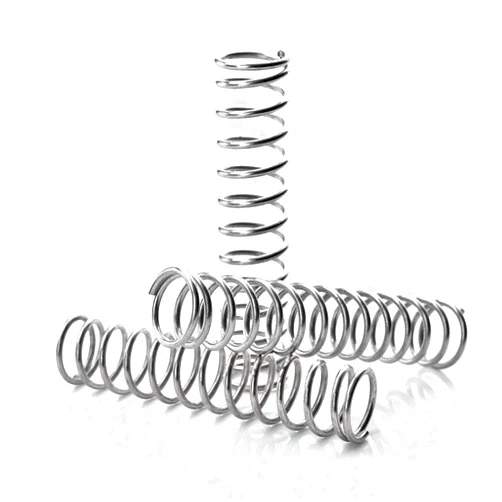 ThsGiving 10Pcs Compression Springs Wire Diameter 0.8mm Outer Dia 8mm Free Length 50mm Coil Mechanical Spring Set Silver Tone