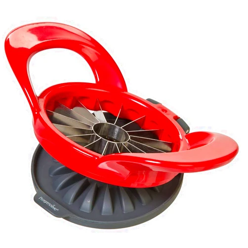 Progressive International PrepWorks by Progressive Dishwasher Safe 16-Slice Thin Apple Slicer and Corer with Attached Safety Cover