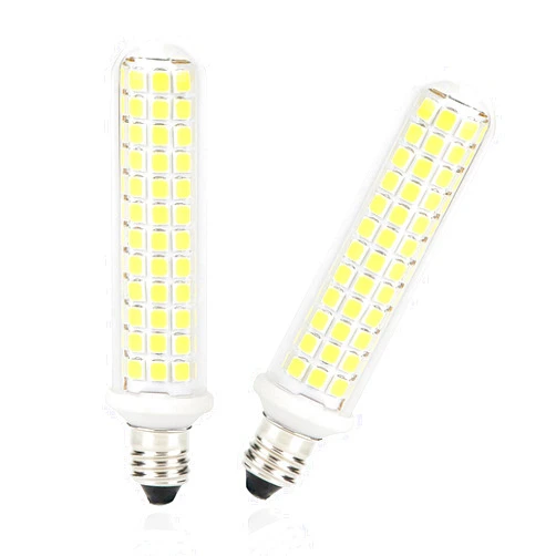 SZHZS E11 LED Dimmable Light Bulb 9W, 100W Equivalent Halogen Replacement Bulbs, Daylight White 6000K, E11 Mini Candelabra Base Corn Bulbs JD T3 T4 120V for Indoor Chandeliers Ceiling Fan