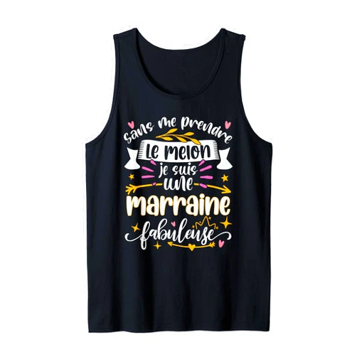 Cadeau Original Pour Une Marraine Cadeaux Bapteme Marraine Fabuleuse Femme Noel Baptême Filleule Anniversaire Tank Top