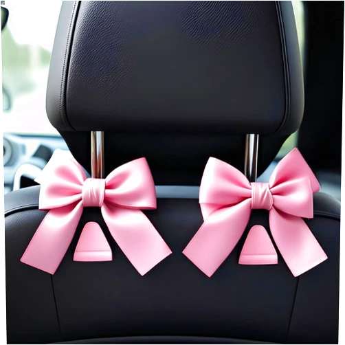 That one XZHJJF 2-Pack Car Purse Hooks for Hanging Purses and Bags, Cute Bow car seat headrest Hooks for Hanging car Purse Hooks. (Barbie Pink)