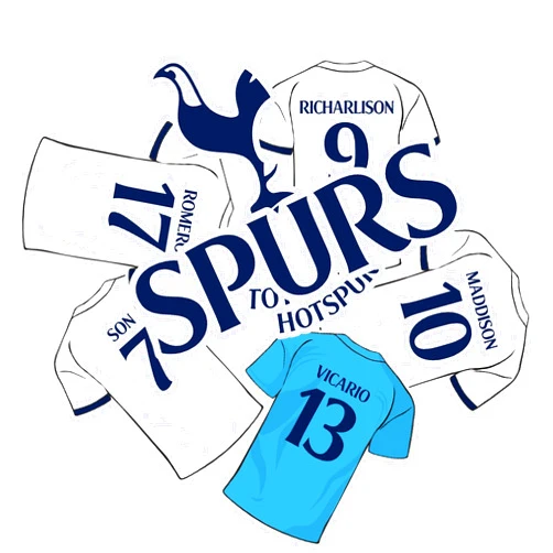 Desert Cactus Tottenham Hotspur Spurs Sticker Decal Sheet Vinyl Football Soccer Premier League Laptop Water Bottle Car Scrapbook (Type 2-2 Player)