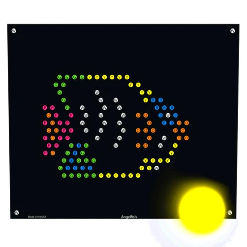 IllumiPeg Under The Sea Refill templates for Basic Fun Lite Brite Ultimate Classic Toy (10 Sheets, 7x8)