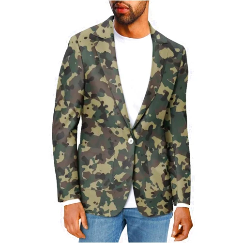 ZWPINITUP Men's Blazer Jacket Casual One Button Fit Holiday Business Suit with Pockets 8 Sizes for Party