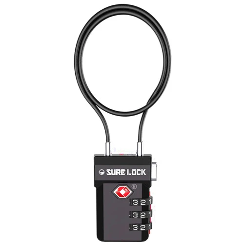 SURE LOCK TSA Approved Luggage Locks, Open Alert, Easy Read Dials, Travel Luggage Locks for Suitcase, Baggage Locks