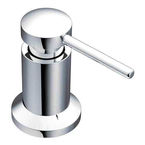Moen Chrome Deck Mounted Kitchen Soap Dispenser with Above the Sink Refillable Bottle, 3942