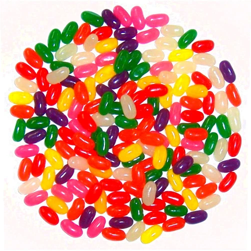 Scott's Cakes Pectin Easter Jelly Beans in a 1 Pound Clear Cello Bag