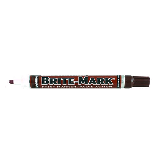 DYKEM Brite-Mark Medium Tip Paint Marker, Brown