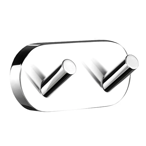 SMEDBO SME, Polished Chrome HK356 Towel Hook Double, 9 x 4 x 4 cm