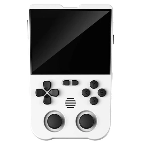 Old Arcade XU10 Handheld Game Console with Built-in 10,000 Games, 3.5-inch IPS Screen Linux System RK3326S Chips Portable Retro Nostalgic Game Console , Handheld Game Console Classic Game Console (White)