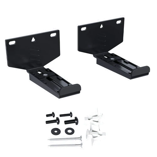 ECHOGEAR Soundbar Wall Mount Bracket - Works with All Soundbars Including Samsung, Vizio, LG, & More - Depth Adjustable for Dolby Atmos Soundbars