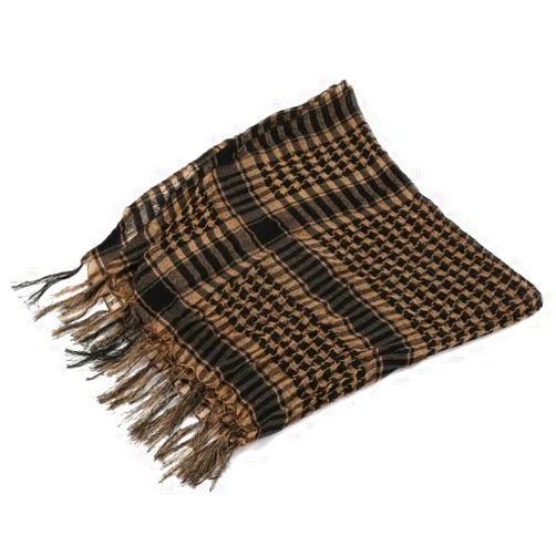 ljhnba Premium Polyester Arab Keffiyeh Scarf For Head Neck Women Scarf Lightweight Black