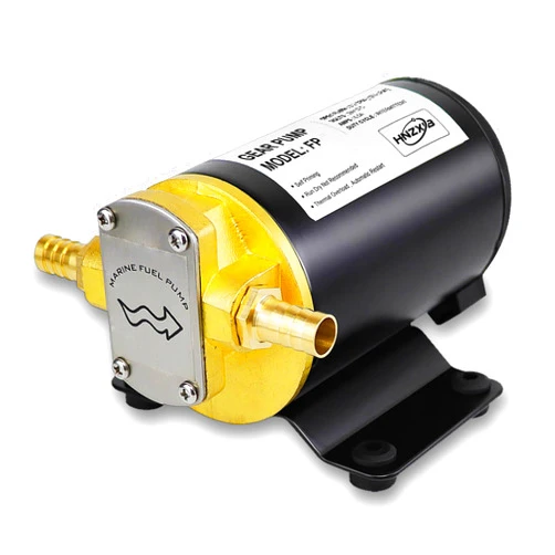 HNZXIB Electric Oil Transfer Pump 24V Fuel Transfer Pump,Diesel Self Priming Pump 12L/min Electric Scavenge Oil Extractor Suitable for Diesel, Kerosene, Oil Change Pump Extractor (24V)