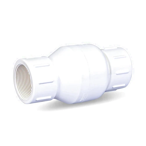 Midline Valve PVC Inline Check Valve for Backflow Prevention 3/4'' FIP White Plastic (4I2U34)
