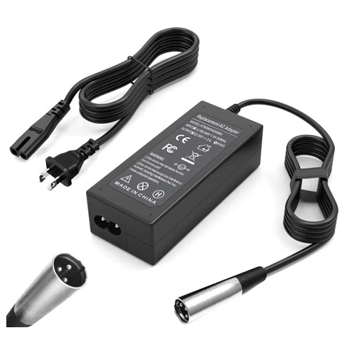 DMKAOLLK 24V 2A 3-Pin XLR Electric Scooter Battery Charger for Pride Mobility Scooter,Go-Go Elite Traveller, 4 Wheel Mobility, ShopRider, Jazzy Power Chair, Ezip Mountain Traillz, Drive Medical