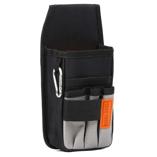 VIDAR TOOLS Small Tool Pouch with Belt Clip,Tool Belt Pouches,Electrician Tool Pouch.Mini Organizer Pocket Attachment for Tool Belt,5 Pockets and Heavy-Duty Metal Belt Clip Attachment.…