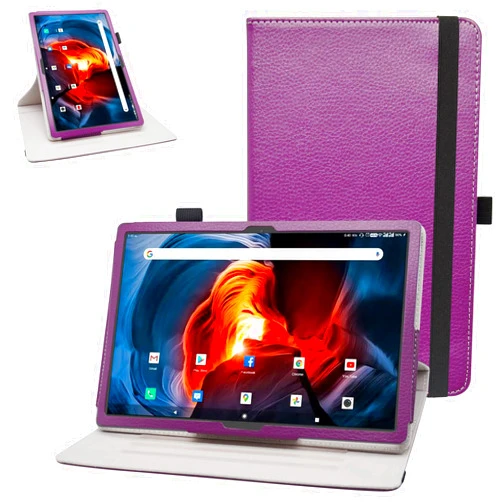 Bige for MAGCH M101 M210 X10 L21 Rotating Case,ZONKO K116 K118 Rotating Case,FEONAL K116 K118 Rotating Case,TPSPAD N10 Rotating Case,XIASHUANGHU RS10 Rotating Case,Purple