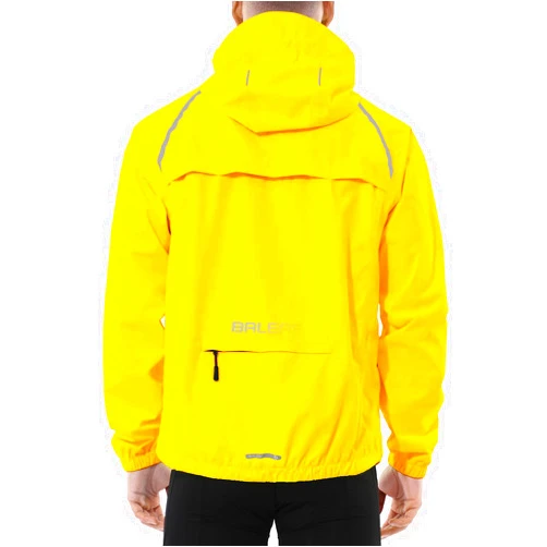 BALEAF Men's Rain Jacket Waterproof Windbreaker Running Cycling Golf Hiking Gear Hood Lightweight Reflective Packable