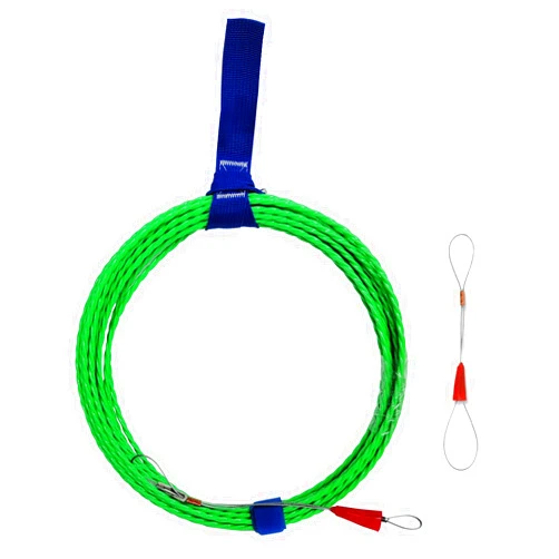 YANBORUI Fish Tape Cable Puller Kit 32FT 10m 4.5mm PET Electrical Cable Puller spiral extruded polymer Electrical Fish Tape (10M)