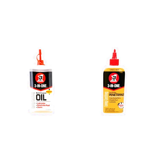 3-IN-ONE Multi-Purpose Oil and Fast-Acting Penetrant Drip Oil Bundle with 3 OZ and 4 OZ Bottles