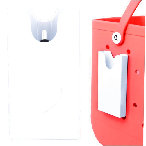 Raymall Phone Holder for Bogg Bag Accessories, Hard ABS Plastic, Universal Cell Phone Case Holder for Bogg Beach Tote XL, Accessories for Simple Modern Bag Large/Extra Large (White)