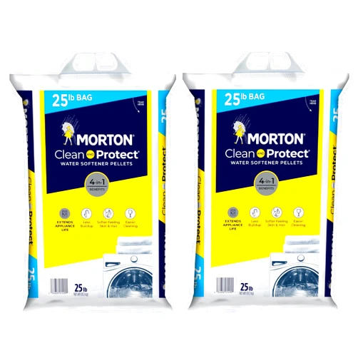 Generic Inten-LS Morton Water Softener Salt Pellets 25lbs - 2 PACK of 25lb, white