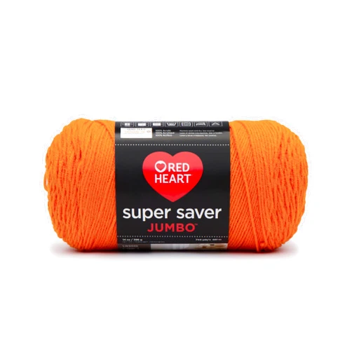 Red Heart Super Saver Jumbo Yarn, Pumpkin