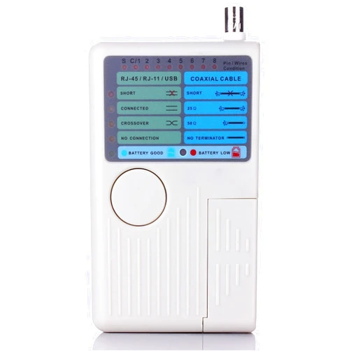 Optimal Shop 4 in 1 Network Cable Tester Multi Functional for RJ11 RJ45 USB BNC LAN Cable Wire Tester