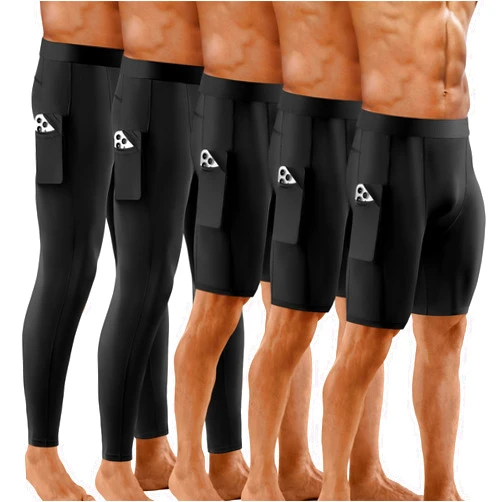 Niksa 1/2/4/5 Pack Compression Shorts Men, Spandex Running Shorts Athletic Workout Sport Performance Baselayer Underwear