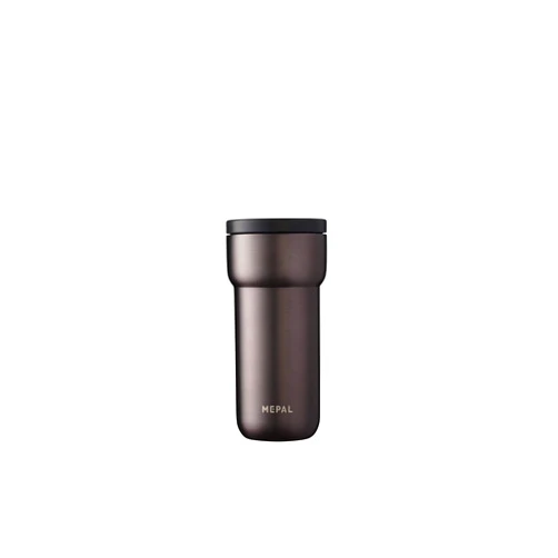 Mepal – Insulated Mug Ellipse – 4 Hours Hot & 8 Hours Cold - Insulated Cup On The Go – Suitable As Tea Cup & Coffee Cup to Go – Fits All Cup Holders - 375 ml – Titanium