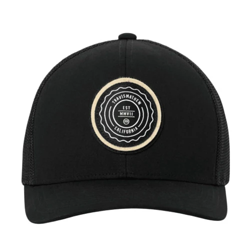 TravisMathew Men's Standard The Patch (Trip L), Black/Tan