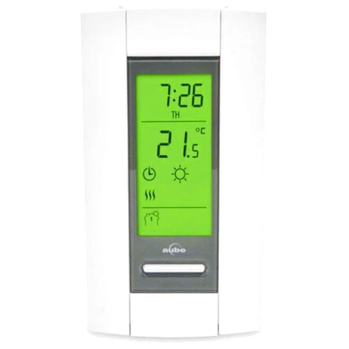 Aube by Honeywell Home TH115-AF-240S 7-Day Programmable 240V Electric & Floor Heating Thermostat - Single Pole