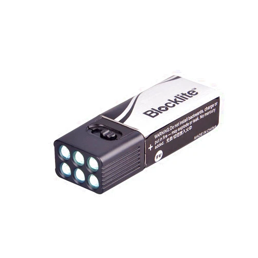 LIXADA LED Flashlight Mini Flashlight Light Including 9 Volt Battery Flashlight Torch Flashlight