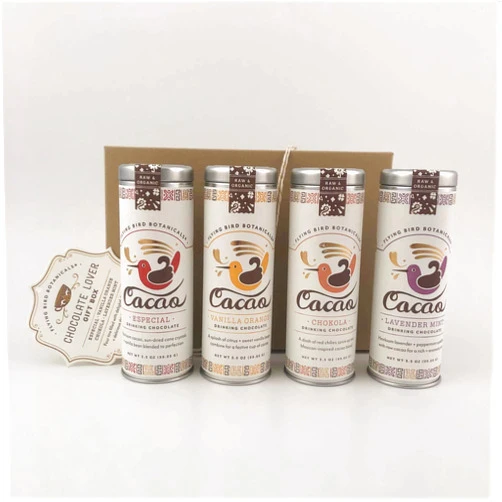 Flying Bird Botanicals Gift Box (Chocolate Lover Drinking Chocolate Gift Box)