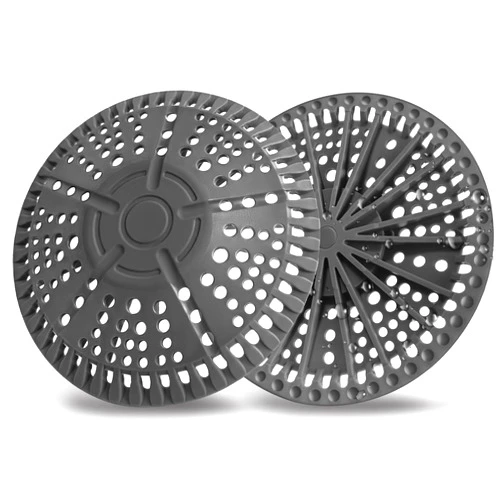 AWzzz Shower Hair Drain Catcher, 2 Pack 5.5in Shower Hair Catcher Large Premium Silicone Drain Protector Strainer, Shower Drain Cover for Shower Room, Floor Drain, Bathroom Sink, Dark Grey