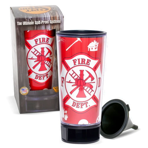 Spit Bud Fire Fighter Spit Bud Portable Spittoon with Can Opener: The Ultimate Spill-Proof Spitter by Spitbud