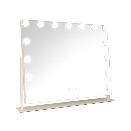 Zadro Vanity Makeup Mirror with LED Lights, 25 x 20 inches, 15 Dimmable LEDs, 3 Light Settings, 360-Degree Rotation (1, Neutral)