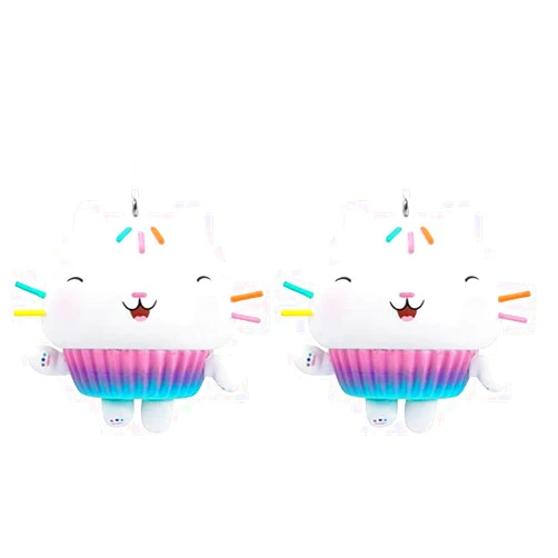 Hallmark DreamWorks Gabby's Dollhouse Cakey Cat Christmas Ornament (Pack of 2)