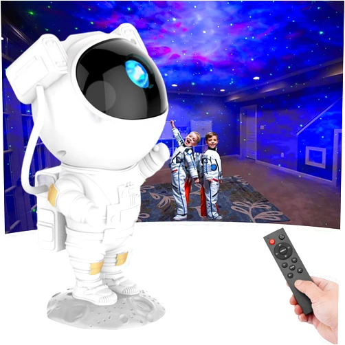 SFOUR Star Projector,Galaxy Night Light,Astronaut Starry Nebula Ceiling LED Lamp with Timer and Remote, Gift for Kids Adults for Bedroom, Birthdays,Christmas, Valentine's Day.(White)