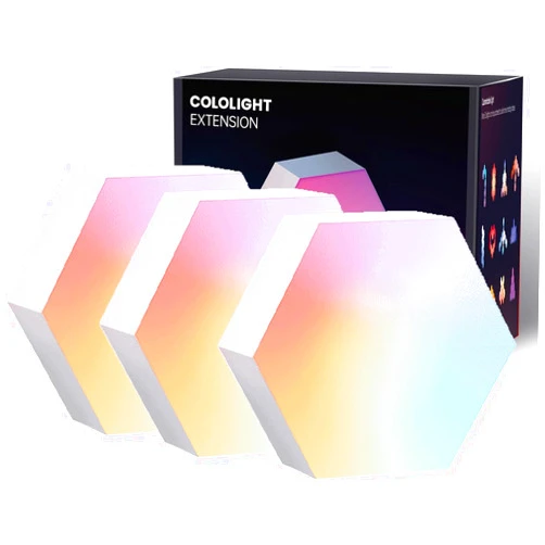Cololight RGB Lamp Expansion Set, 3 Hexagon Plus & Pro Series, 3 Hexagons