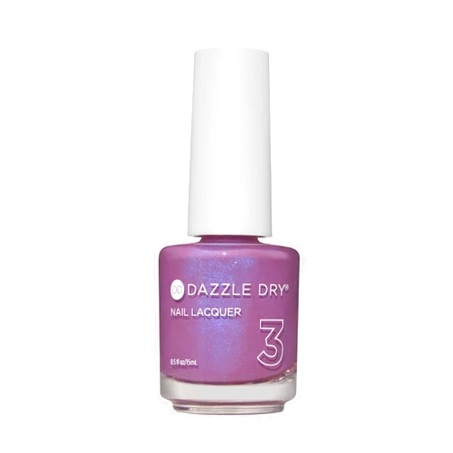 Dazzle Dry Nail Lacquer (Step 3) - Tropical Twilight - A warm semi-sheer purple with a blue flash glitter. Semi-sheer shimmer. (0.5 fl oz)