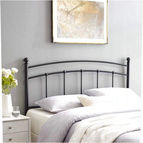 Modway Abigail Full Metal Headboard in Black
