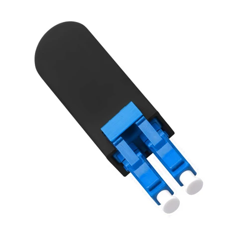 Fyboptwu 1 Packs Singlemode LC/UPC Fiber Optic Loopback Tester Standard Duplex LC Connector Loopback Adapter/Test Plug for Testing Applications