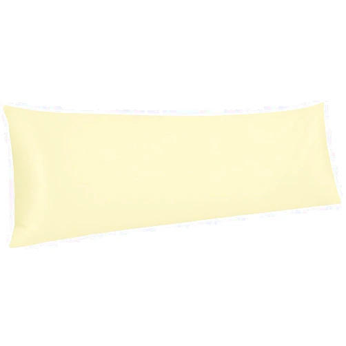 The OutNeT 600 Thread Count 100% Egyptian Cotton 1-Piece Body Pillowcase, Super Soft and Breathable Envelope Closure Full Body Pillowcase for Adults, 20x54 Inches, Ivory