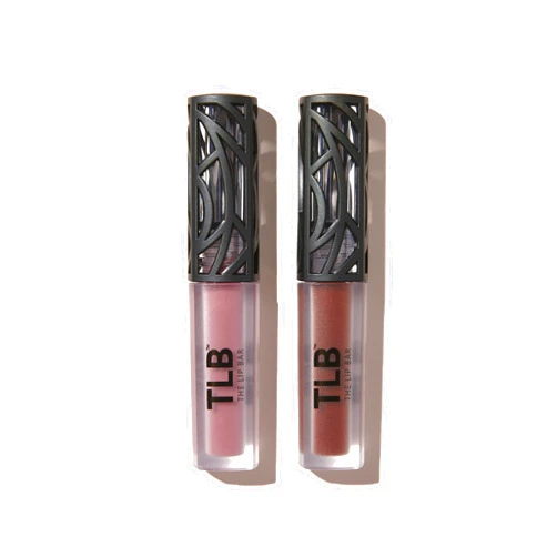 The Lip Bar - Nonstop Liquid Matte Lipstick 2-Pack, Curlfriend (Mauve Pink) + Savage (Chocolate Red-Brown) - High Pigment - One Swipe - Long Lasting - Jojoba Oil & Vitamin E - Vegan - .24 fl oz